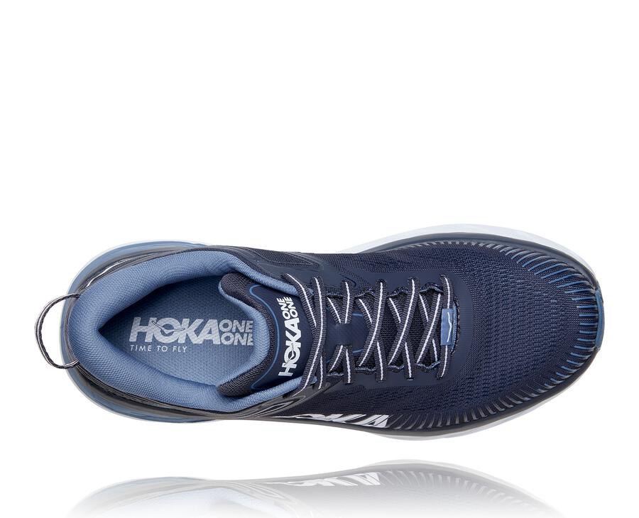 Tenis Hoka One One Masculino Azul Marinho - Bondi 7 - 839-RYJLSA